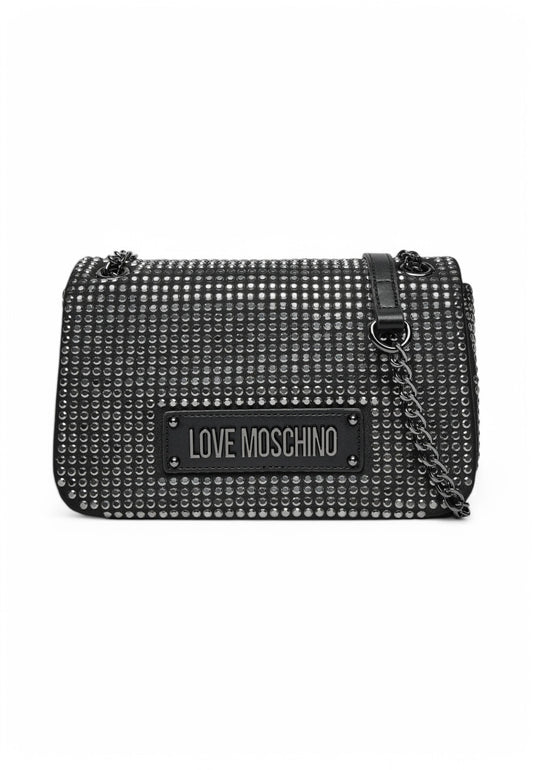 LOVE MOSCHINO Borsa Tracolla Donna Nero Strass JC4136PP1MLL100A-PE25