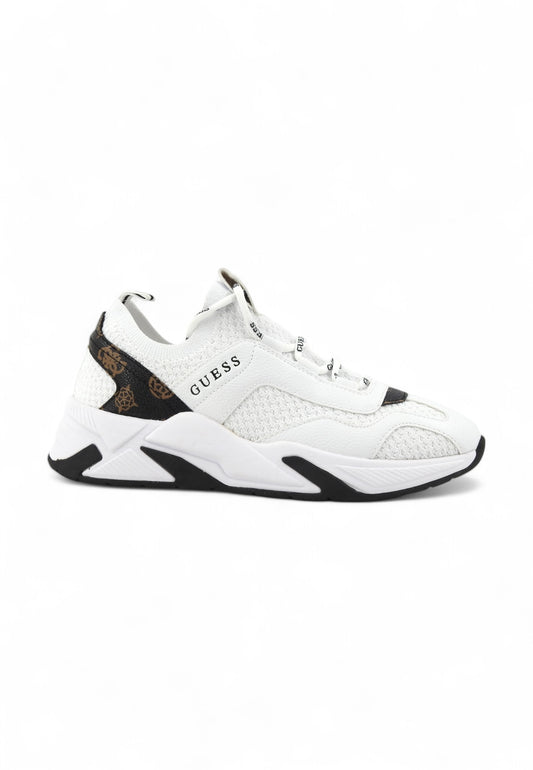 GUESS Running Lthr Calzino Sneaker Donna Bianco FLPGE2FAL12-PE25