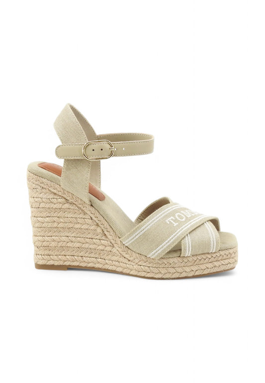 TOMMY HILFIGER Sandali Zeppa Donna Beige FW0FW08668ACC-PE25