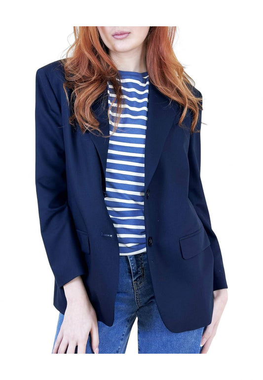 EMME MARELLA Giacca Blazer Donna Blu UGO-PE25-005