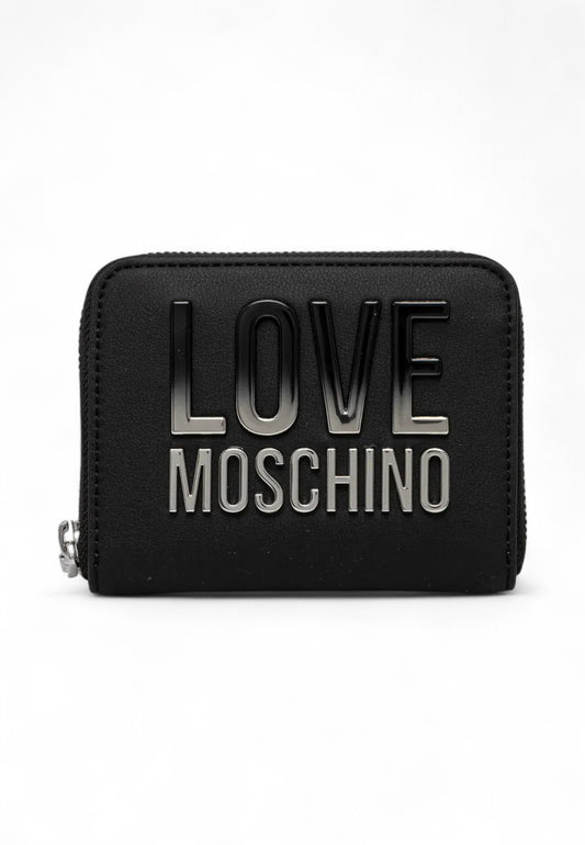 LOVE MOSCHINO Portafogli Donna Nero Argento JC5732PP0MKD000B-PE25