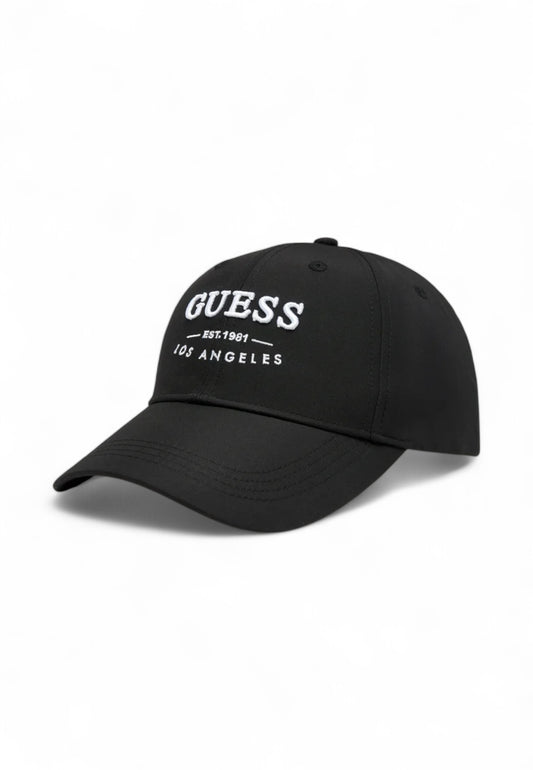 GUESS Cappello Uomo Nero Bianco AM5023POL01-PE25-BLA