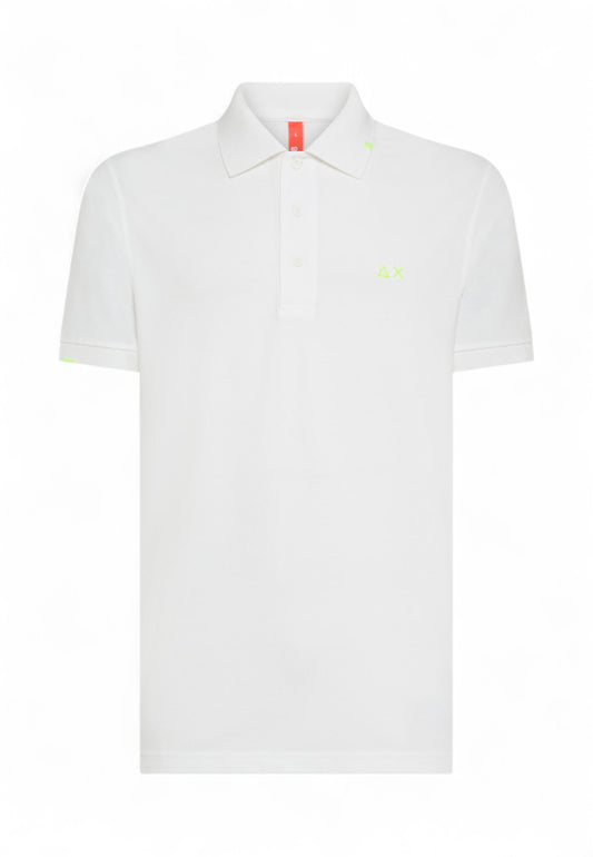 SUN68 Polo Uomo Bianco A35143-PE25-31