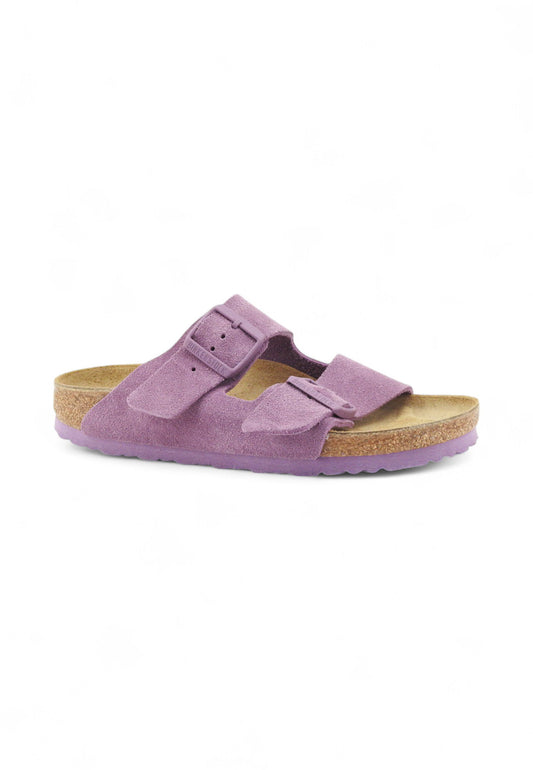 BIRKENSTOCK Arizona Suede Ciabatte Donna Lilla 1030636-PE25