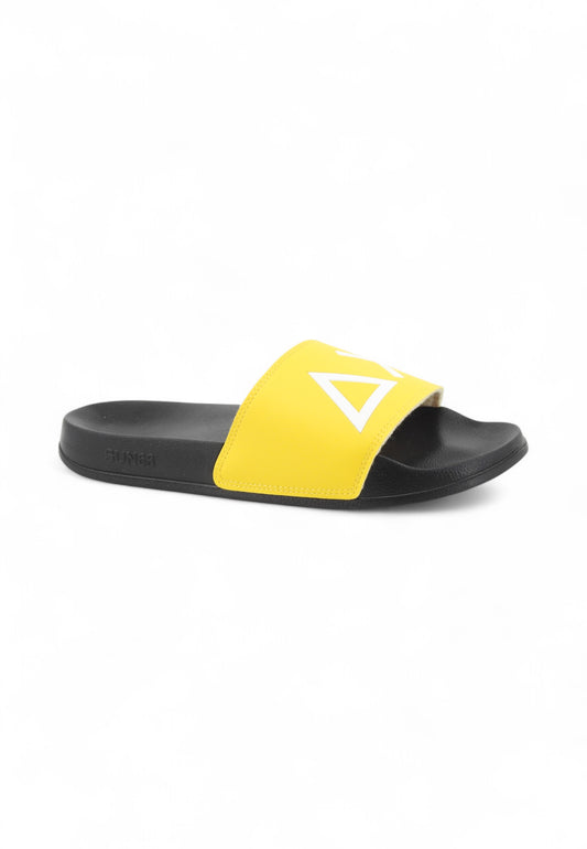 SUN68 Ciabatte Uomo Nero Giallo X35101-PE25-1123