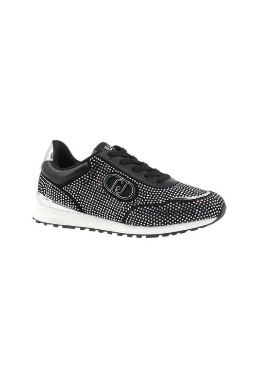LIU JO Sneakers Donna Nero Argento Strass BF5013TX36501039-AI26