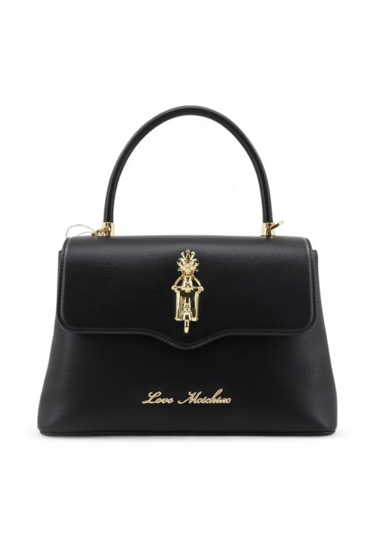 LOVE MOSCHINO Borsa A Mano Donna Nero Oro JC4027PP1LLB200B-AI26