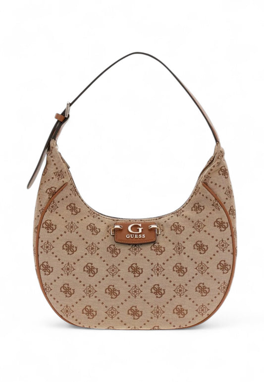 GUESS Borsa A Spalla Donna Beige Marrone HWJP9654020-AI26-LTL