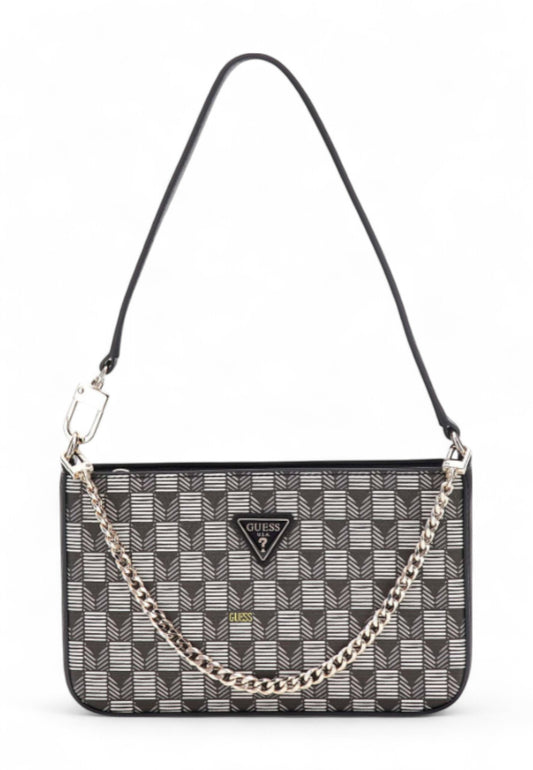 GUESS Borsa A Spalla Donna Nero Grigio HWJT8681720-AI26-BLO