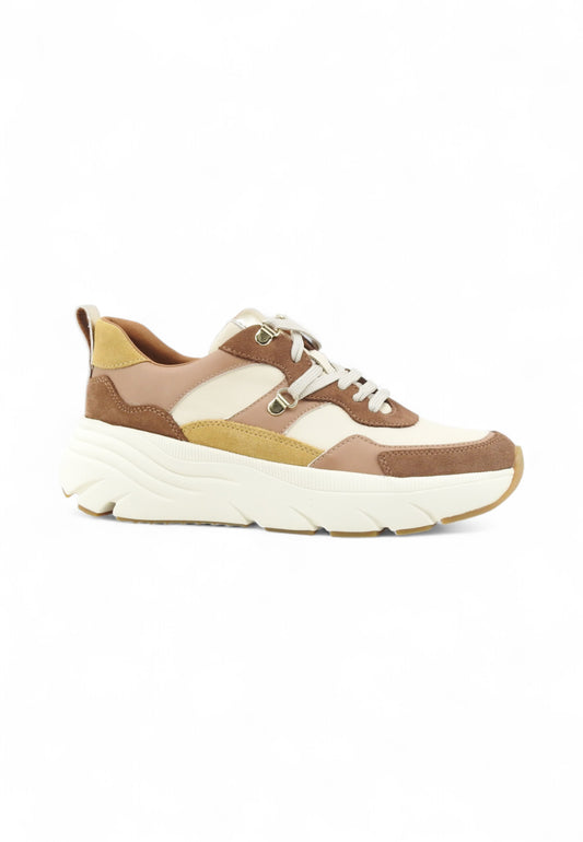 GEOX Sneakers Donna Beige Marrone Rosa D36UFE022BC-AI26-C6507