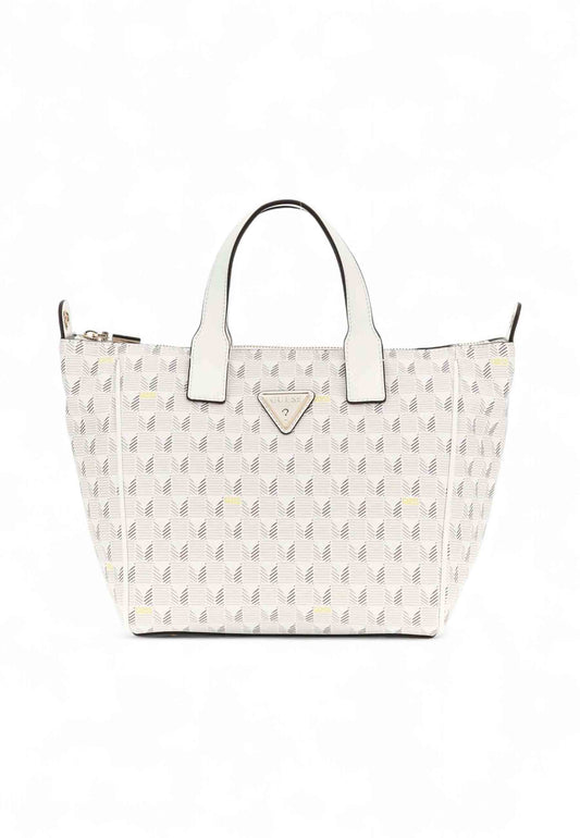 GUESS Borsa A Mano Donna Bianco Grigio Beige TWLW9676019-AI26-STL
