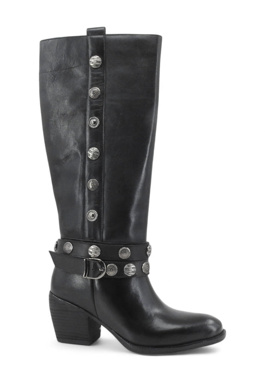 CAFE NOIR Stivali Tacco Donna Nero Borchie C1MA1002-AI26-N001