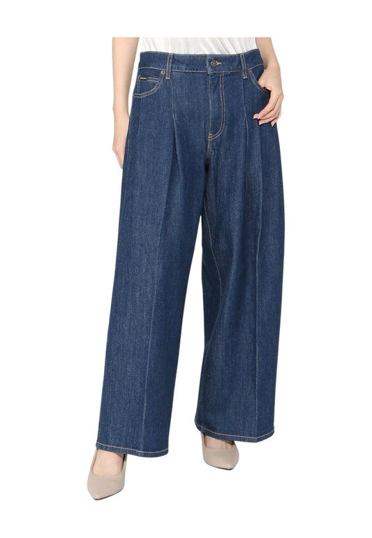 GUESS Jeans A Palazzo Donna Blu Denim W5BA2UD002A-AI26-D4IR