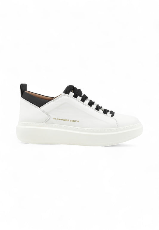 ALEXANDER SMITH Sneakers Uomo Bianco Nero ASBCWYM-2267-WBK-AI26