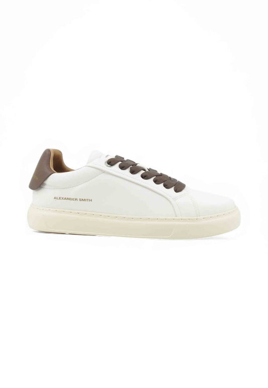 ALEXANDER SMITH Sneakers Uomo Bianco Marrone ASBCSOM-3663-WBO-AI26