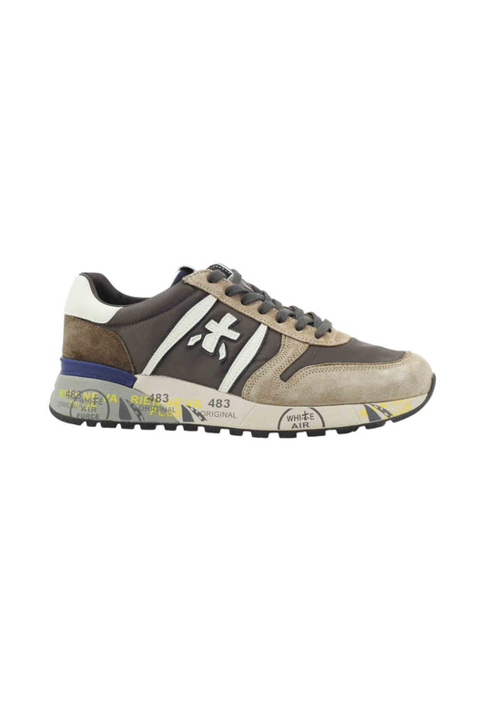 PREMIATA Sneakers Uomo Marrone Beige LANDER-AI26-VAR 7704