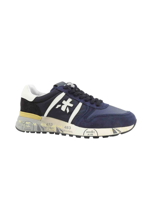 PREMIATA Sneakers Uomo Blu Bianco LANDER-AI26-VAR 7702