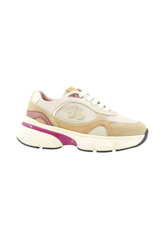 JANET Sneakers Donna Beige Viola J-441-AI26-K6