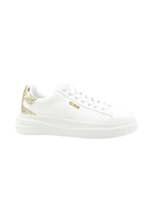 GUESS Sneakers Donna Bianco Oro Pailettes FLFE10ELE12-AI26-WHIGO