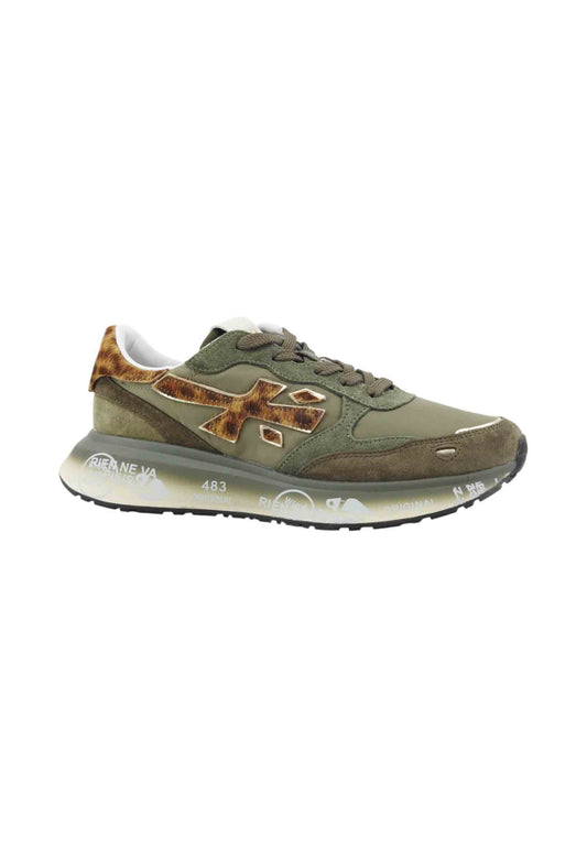 PREMIATA Sneakers Donna Verde Animalier LAURYN-AI26-VAR 7790