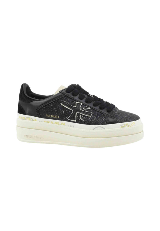 PREMIATA Sneakers Donna Nero Glitter CLAUDIA-AI26-VAR 7755