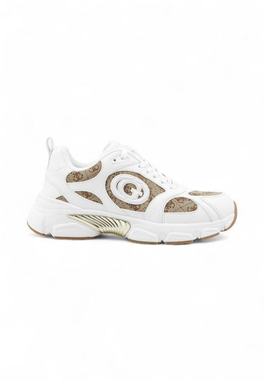 GUESS Sneakers Donna Bianco Beige FLFI2BELE12-AI26-BEIBR