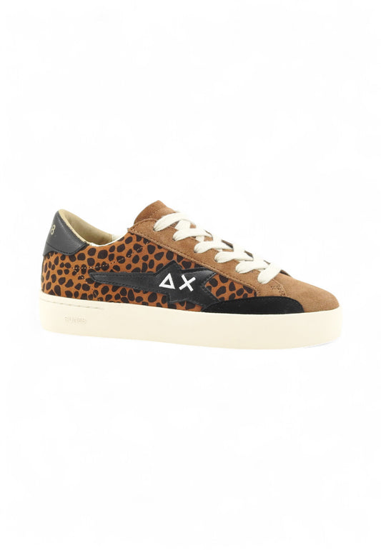 SUN68 Sneakers Donna Marrone Nero Animalier Z45233-AI26-93