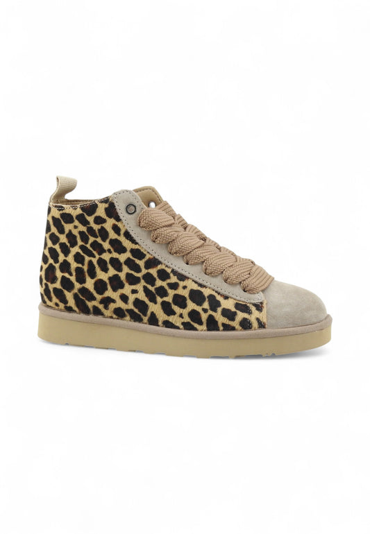 PAN CHIC Sneakers Donna Beige Animalier P001W028-0181Y005-AI26