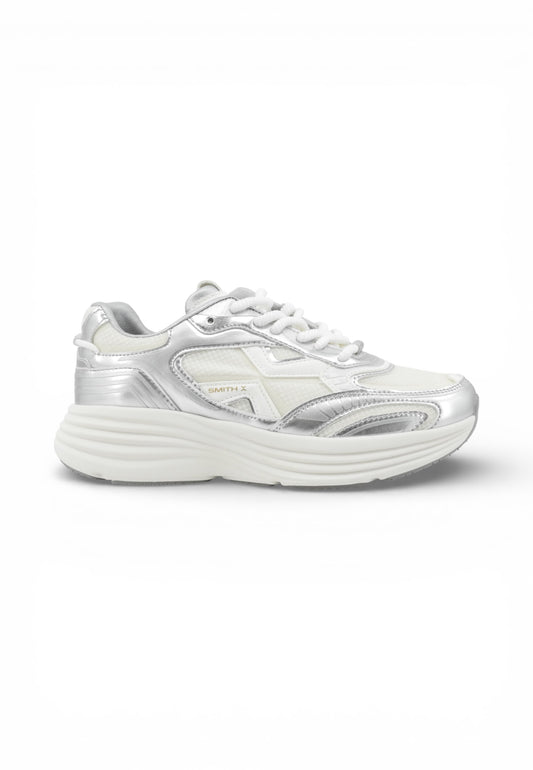 ALEXANDER SMITH Sneakers Donna Argento Bianco SXBDSMW-9802-SLV-PE26