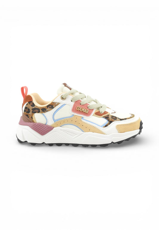 COLMAR Sneakers Donna Bianco Beige Animalier GARNERW075-PE26