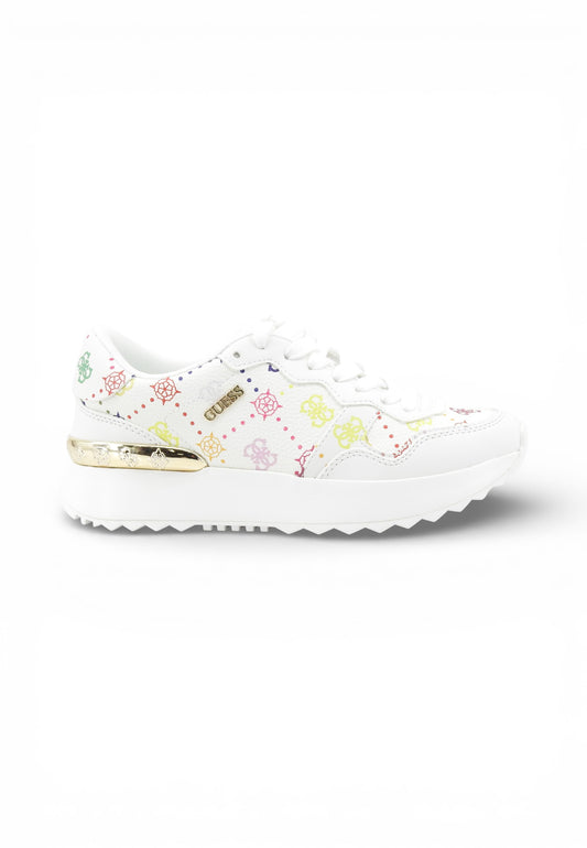 GUESS Sneakers Donna Bianco Multicolore FLPVN4FAL12-PE26-WHIMU