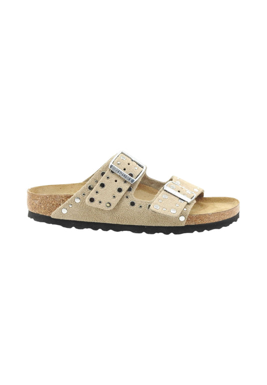 BIRKENSTOCK Ciabatte Donna Beige Borchie 1029390-PE26
