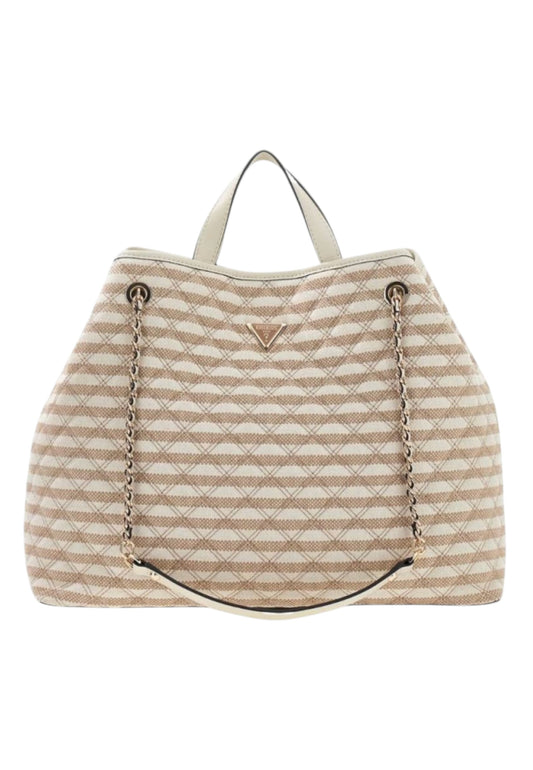 GUESS Borsa Shopper Donna Beige Bianco HWAG9673290-PE26-TMU