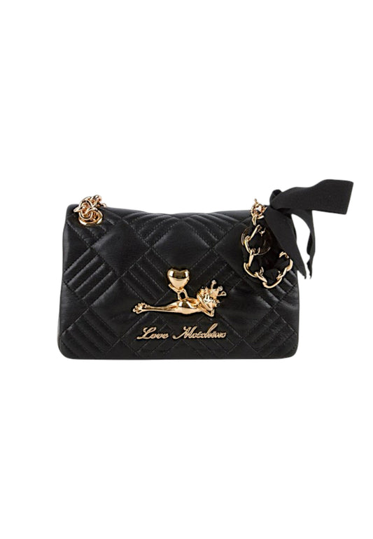 LOVE MOSCHINO Borsa A Spalla Donna Nero Oro JC4267PP0OKH100C-PE26