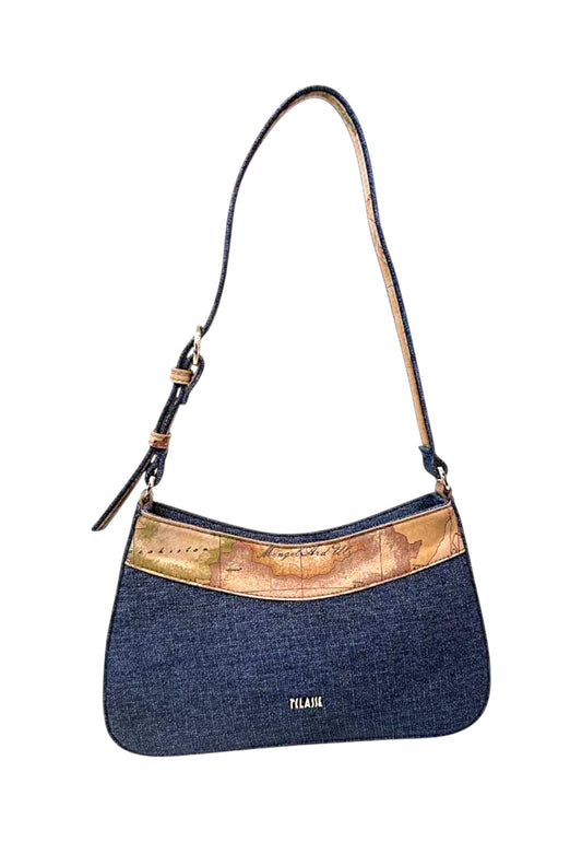 ALVIERO MARTINI Borsa A Spalla Donna Blu Denim Beige LF299939-PE26-0154