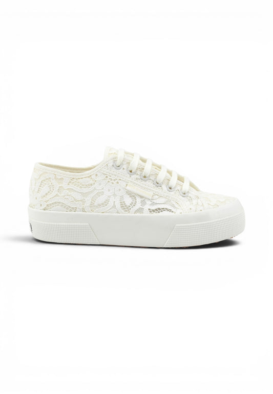 SUPERGA Sneakers Donna Bianco Pizzo S2161XW-PE26-A0Q