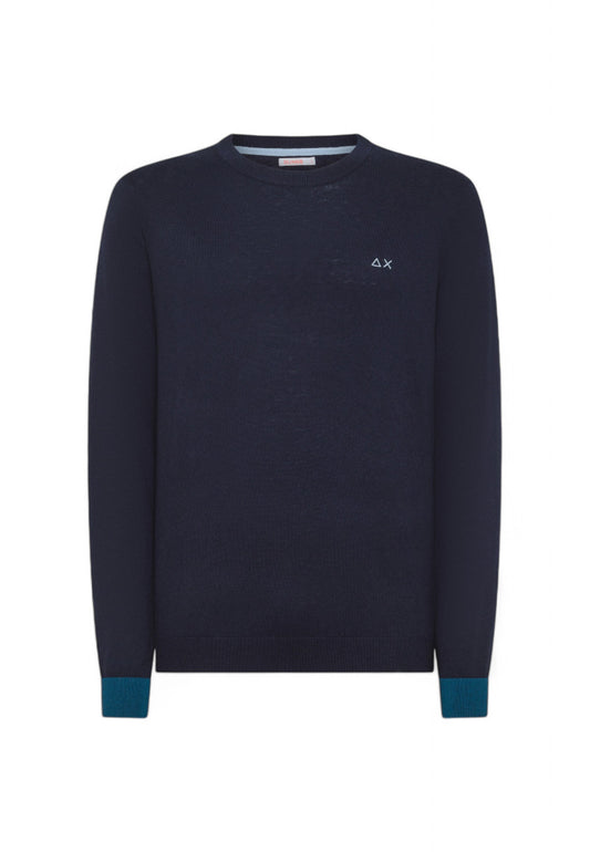 SUN68 MAGLIONE GIROCOLLO UOMO BLU K44127