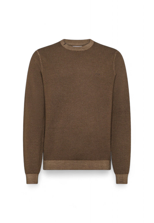 SUN68 MAGLIONE UOMO MARRONE K44145
