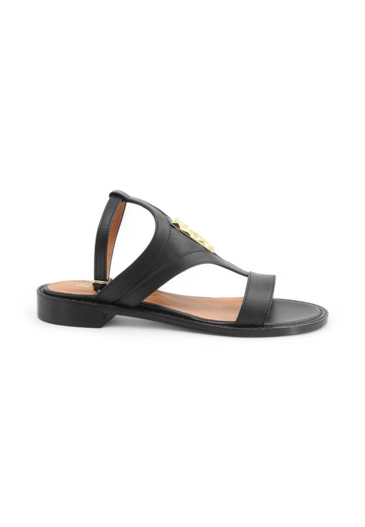 VIA ROMA 15 Sandali Donna Nero Oro 4371NO-PE25