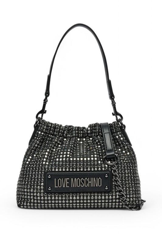 LOVE MOSCHINO Borsa a mano Donna Nero Strass JC4138PP1MLL100A-PE25