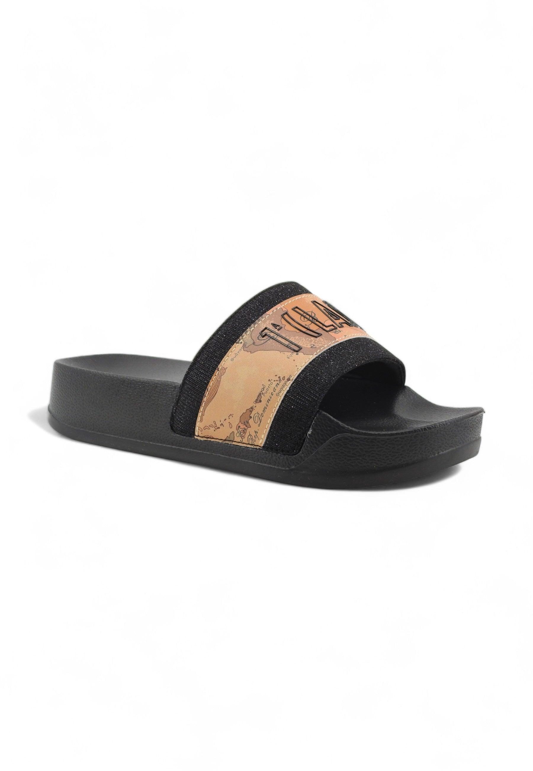 ALVIERO MARTINI 1° CLASSE Ciabatta Platform Donna Black Geo Beige N1890-0513 - Sandrini Calzature e Abbigliamento