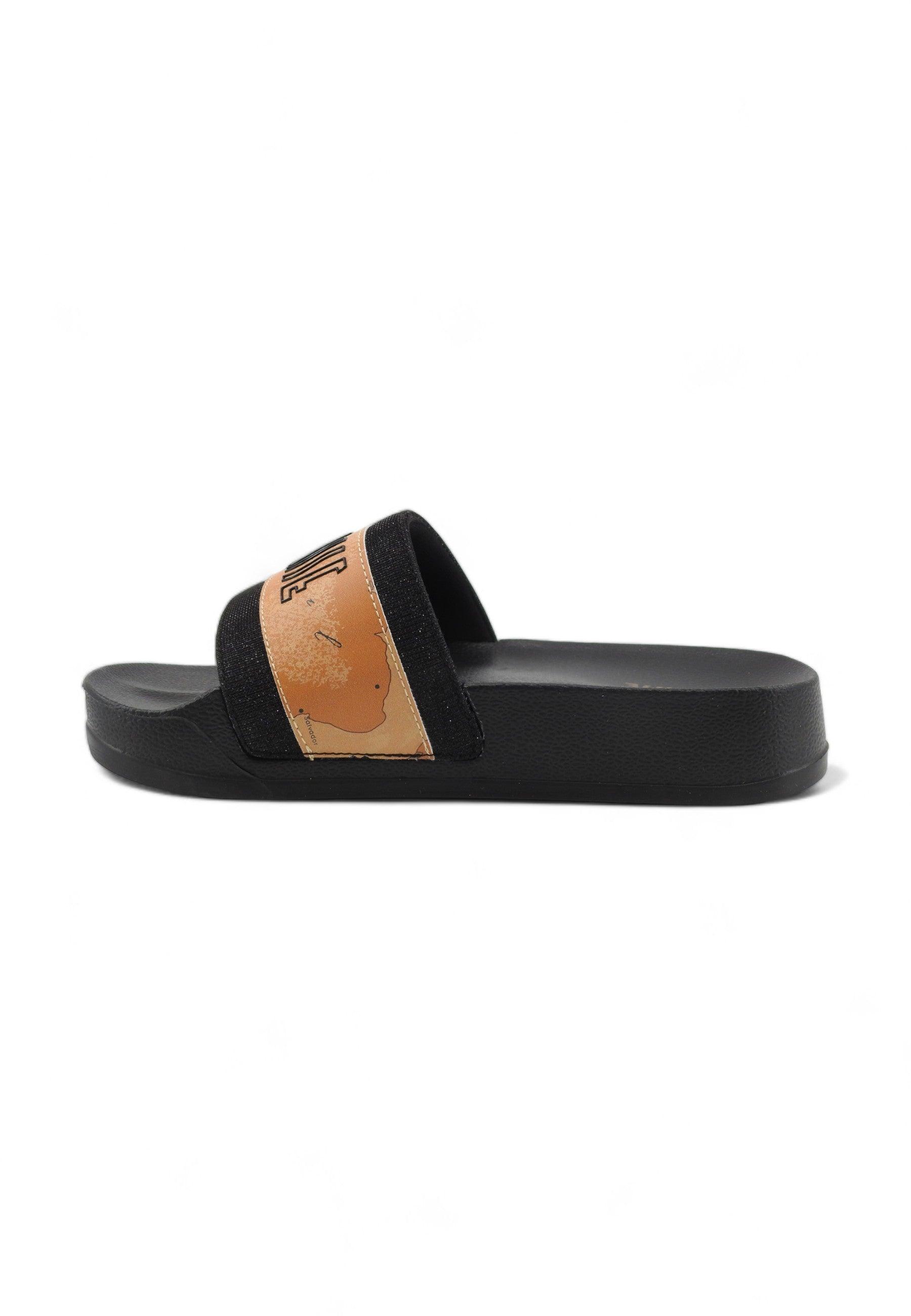 ALVIERO MARTINI 1° CLASSE Ciabatta Platform Donna Black Geo Beige N1890-0513 - Sandrini Calzature e Abbigliamento