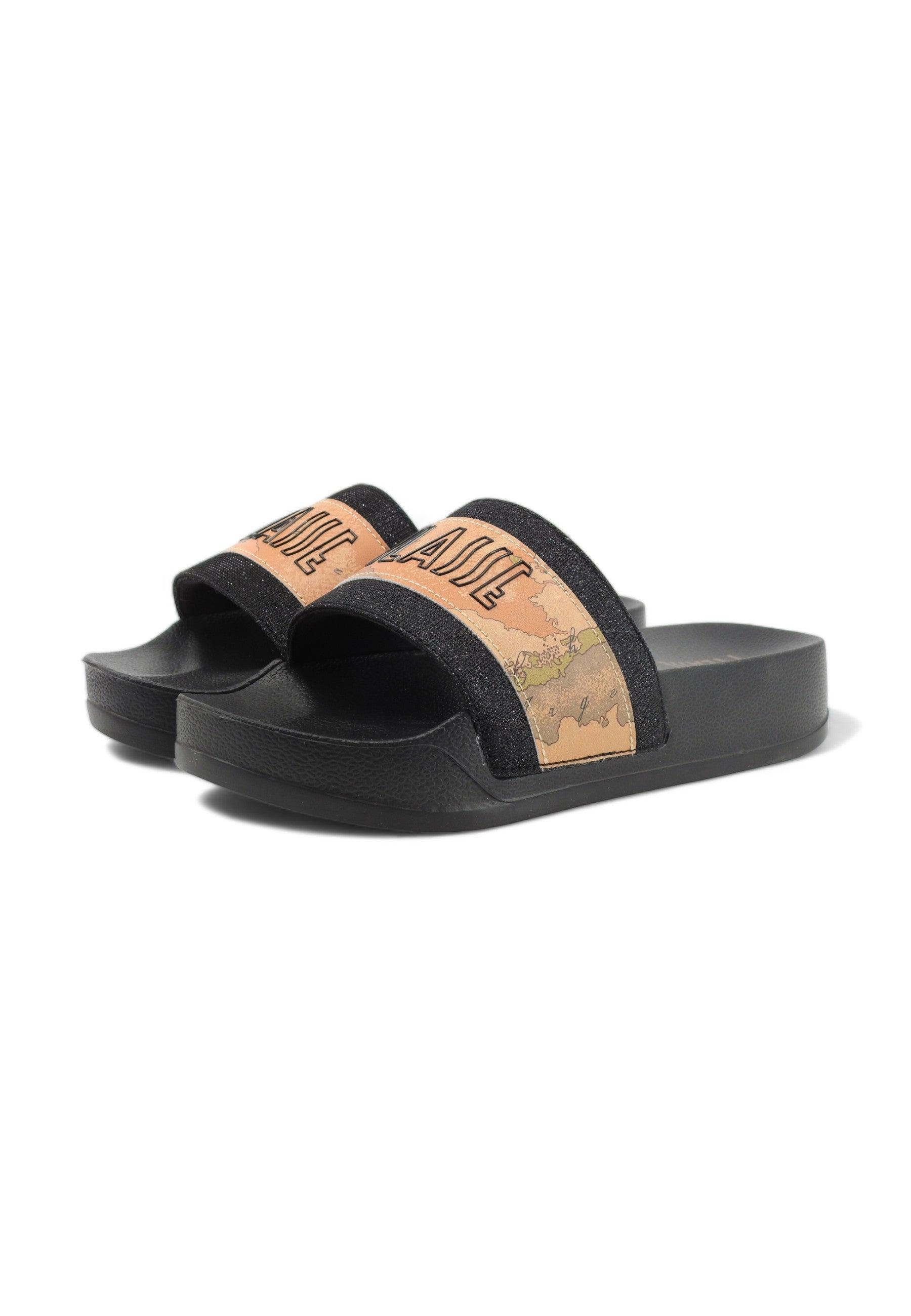 ALVIERO MARTINI 1° CLASSE Ciabatta Platform Donna Black Geo Beige N1890-0513 - Sandrini Calzature e Abbigliamento