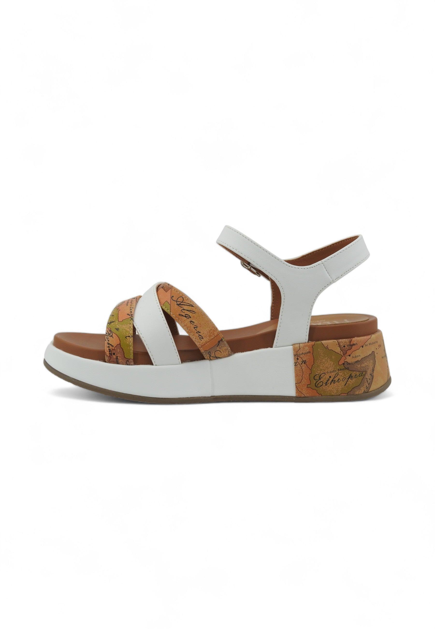 ALVIERO MARTINI 1° CLASSE Sandalo Donna Geo Beige Bianco N1854-0371 - Sandrini Calzature e Abbigliamento