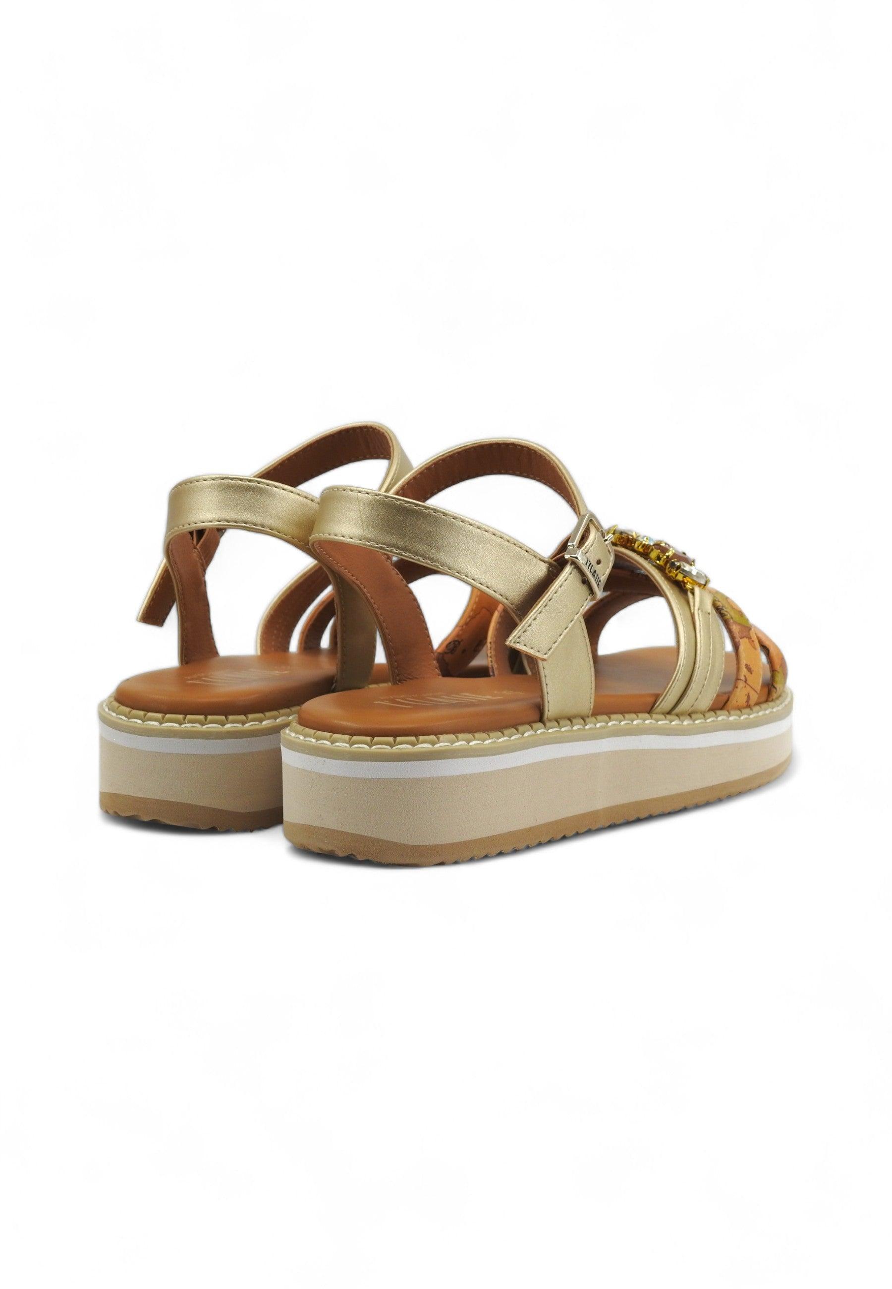 ALVIERO MARTINI 1° CLASSE Sandalo Donna Geo Beige Platino N1849-0371 - Sandrini Calzature e Abbigliamento