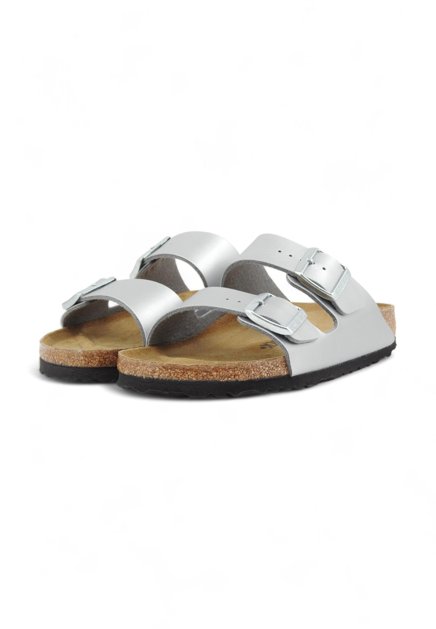 BIRKENSTOCK Arizona Ciabatta Donna Silver 1012283 - Sandrini Calzature e Abbigliamento