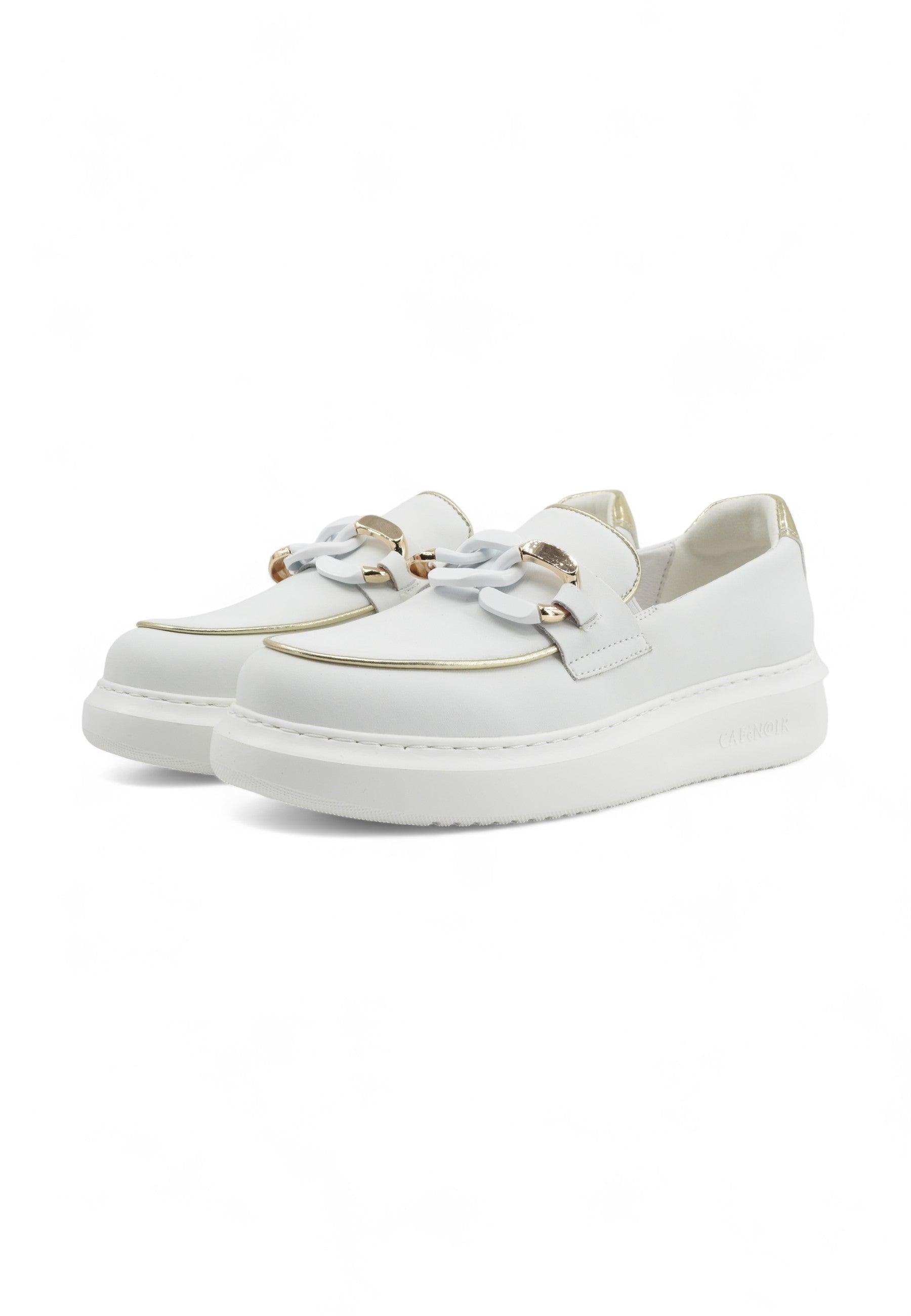 CAFENOIR Mocassino Donna Bianco Platino DE1016 - Sandrini Calzature e Abbigliamento