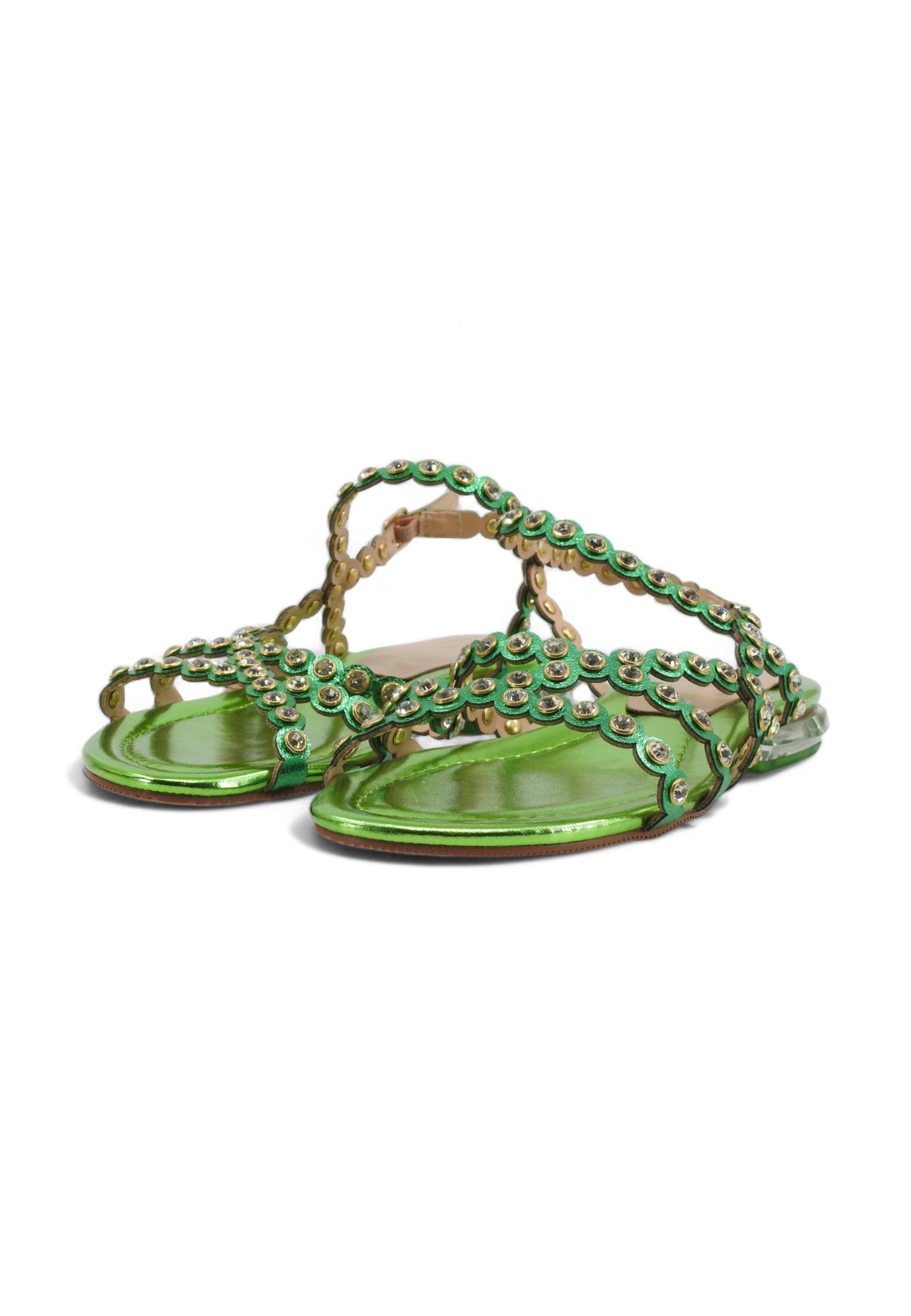 CAFENOIR Sandalo Donna Verde GD9003 - Sandrini Calzature e Abbigliamento