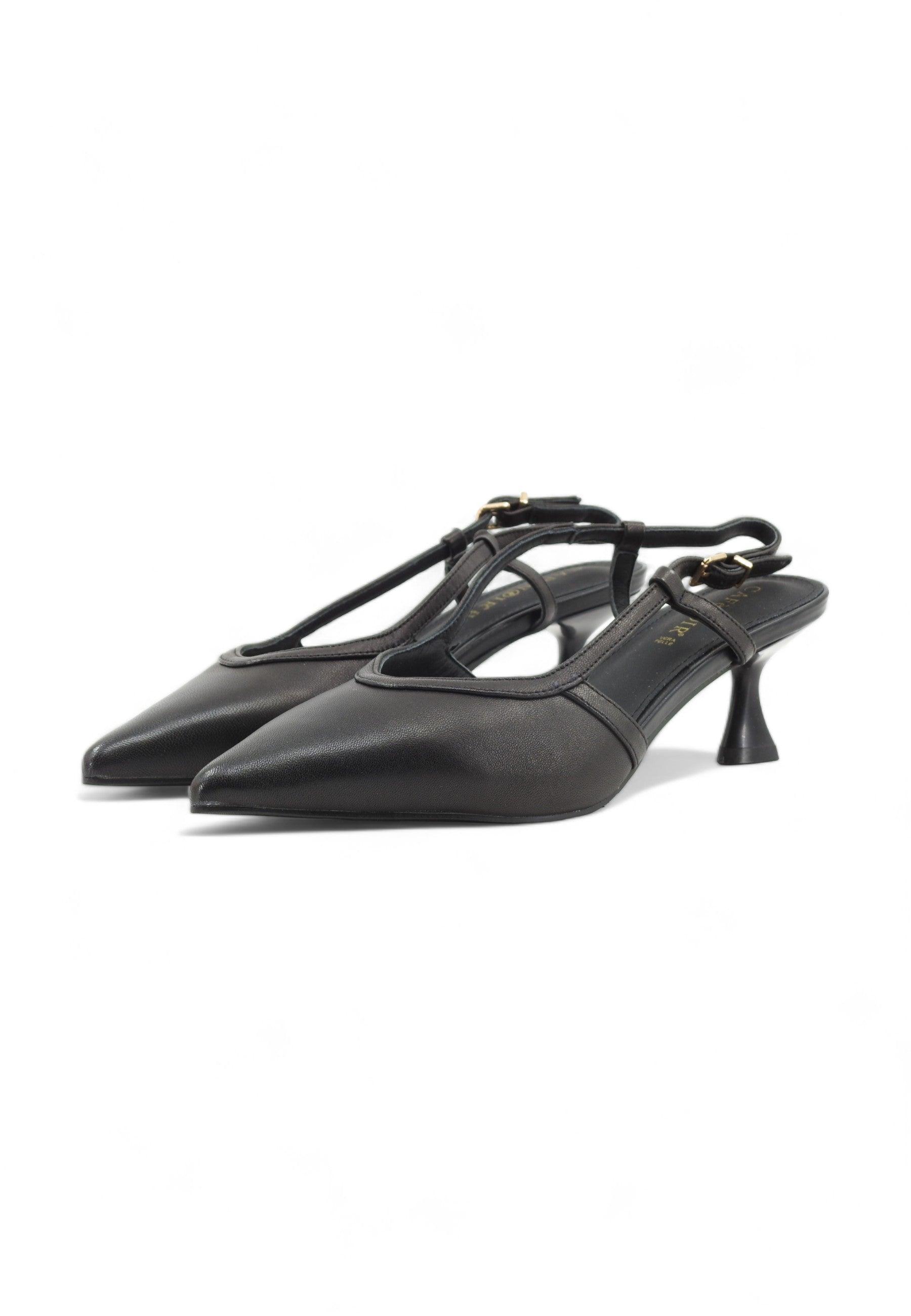 CAFENOIR Sandalo Tacco Donna Nero NB4052 - Sandrini Calzature e Abbigliamento