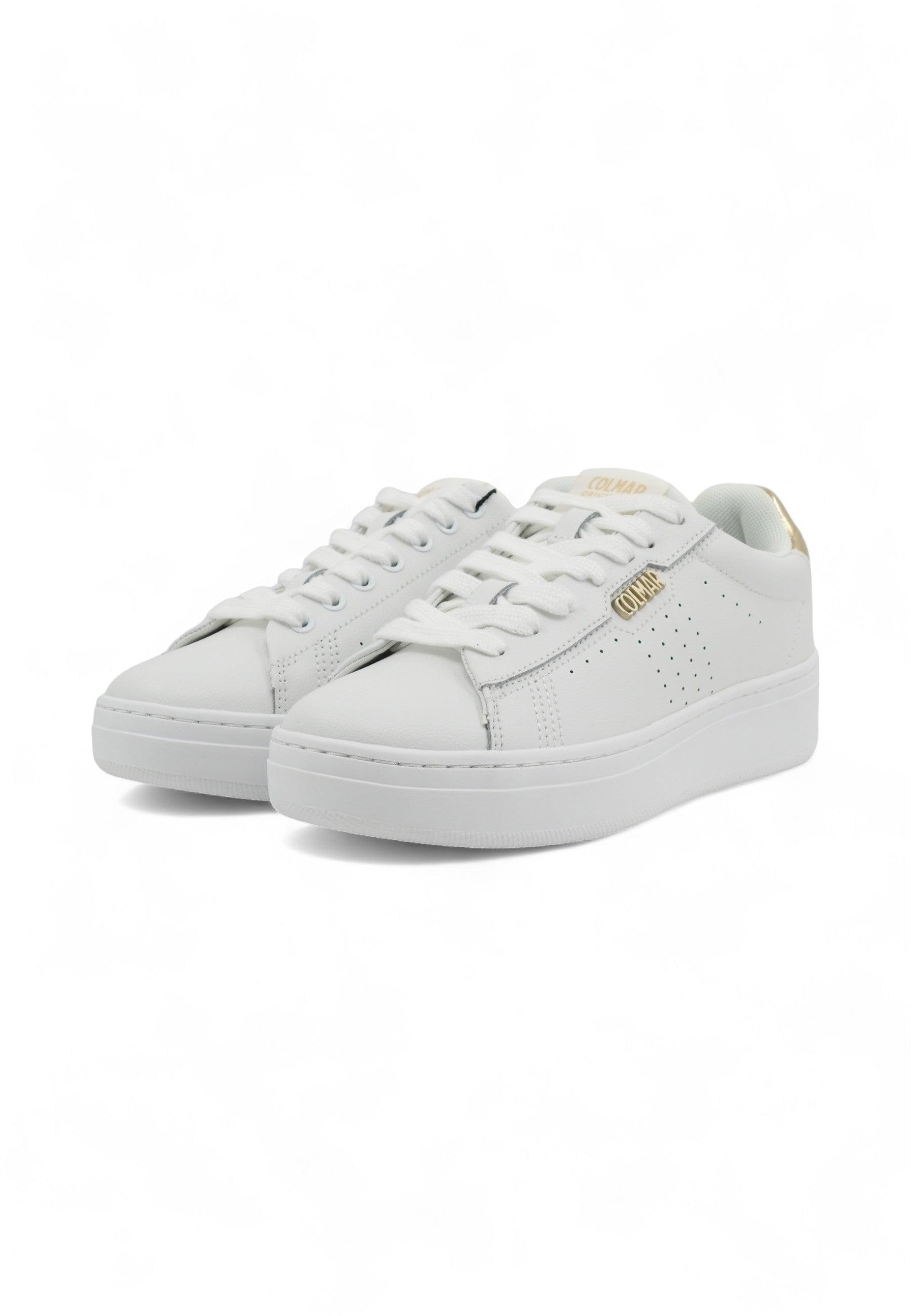 COLMAR Sneaker Donna White Gold BATES GLAM - Sandrini Calzature e Abbigliamento